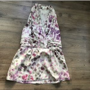 100% silk Banana republic floral blouse